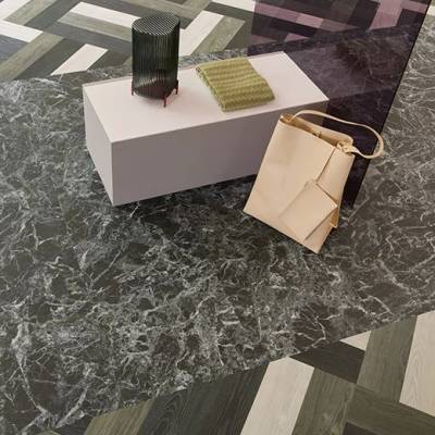 Allura Material 0.55mm - Tiles 50cm x 50cm - Forest Marble - B4