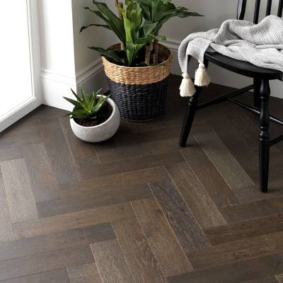 Woodpecker Goodrich Oak Parquet - Espresso Oak (Brushed & Matt Lacquered)