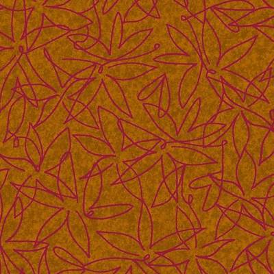 Flotex Vision Floral (2m wide) - Field Amber