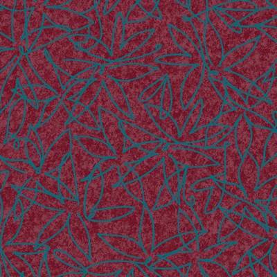 Flotex Vision Floral (2m wide) - Field Cranberry