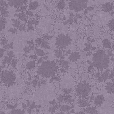 Flotex Vision Floral (2m wide) - Silhouette Blueberry