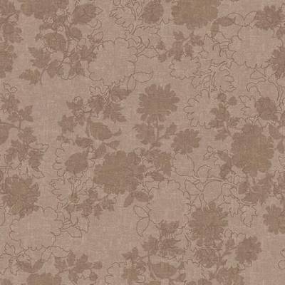 Flotex Vision Floral (2m wide) - Silhouette Clay