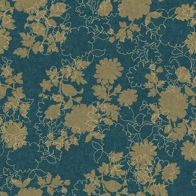 Flotex Vision Floral (2m wide) - Silhouette Neptune