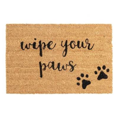 Wipe Your Paws Coir Door Mat (60cm x 40cm)