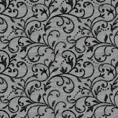 JHS Chepstow Court Commercial Woven Carpet - Grey / Black Floral