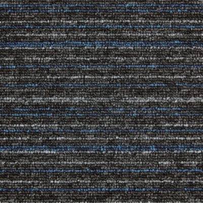 JHS Sprint Plain & Stripe Commercial Carpet Tiles - Storm Stripe