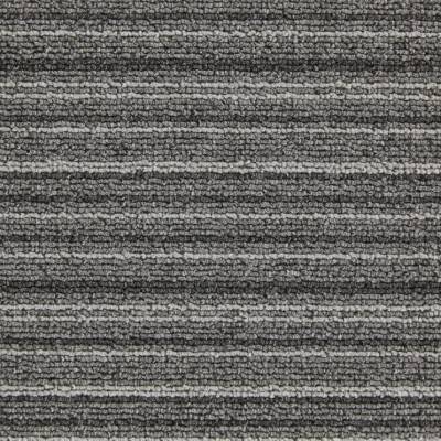 JHS Glastonbury Commercial Grade Carpet Tiles - Gun Metal Stripe