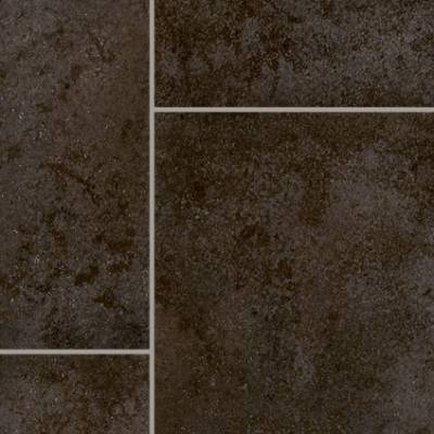 Furlong Flooring Pictora III Slate Tile Vinyl - Black Quartz