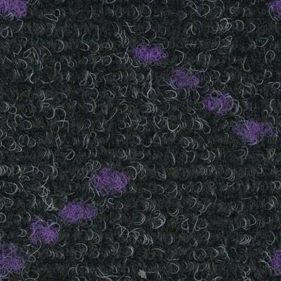 Rawson Laser Light Heavy Duty Carpet Tiles - Black & Purple