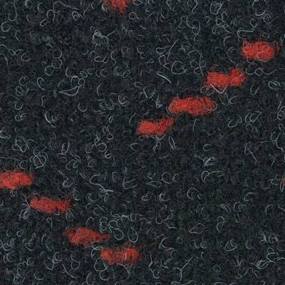 Rawson Laser Light Heavy Duty Carpet Tiles - Black & Red