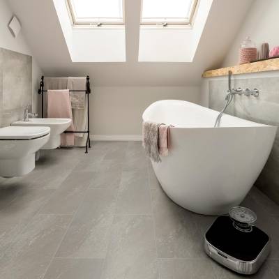 Signature Rustic Stone LVT by Remland - Grey Stone