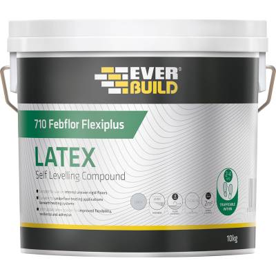 Everbuild DIY Latex Self Levelling Screed - 10kg Tub