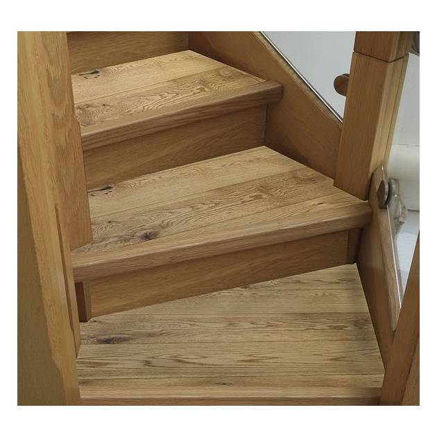Solid Oak Stair Nosing - 1.10m Long