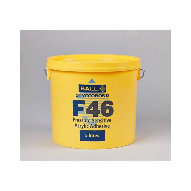 F Ball & Co F46 Pressure Sensitive Vinyl & LVT Adhesive - 5ltr