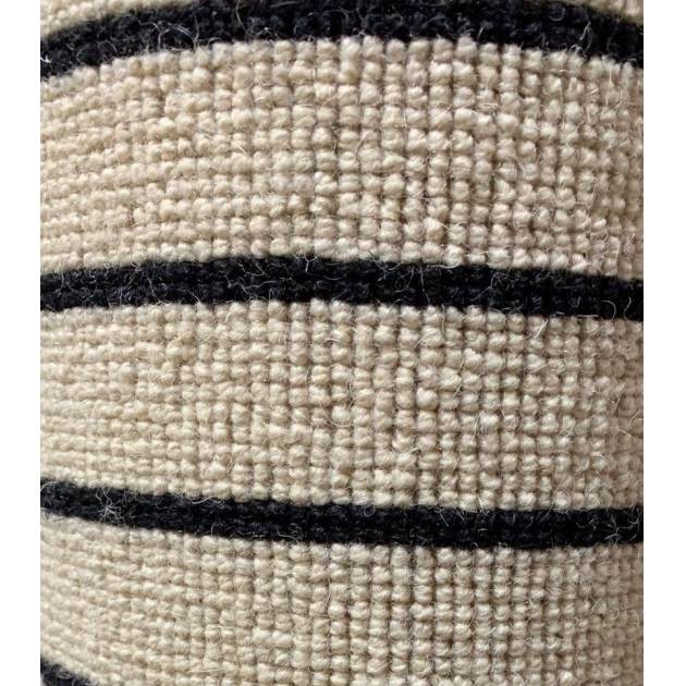 Wool Loop - Black Stripe by Remland (1.5m x 1.8m)