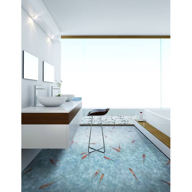 Moonlight Koi Carp Fish Vinyl £16.95 / sq. metre