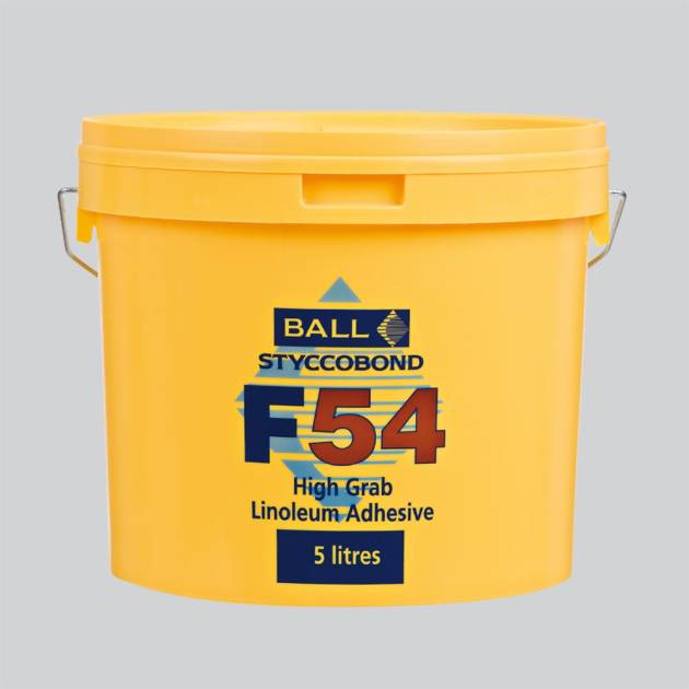 F Ball & Co F54 Marmoleum Adhesive - 5ltr
