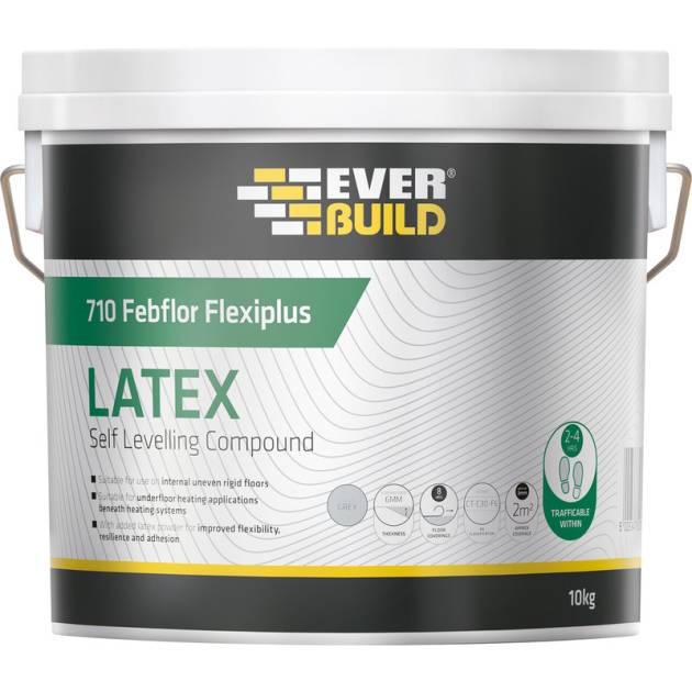 Everbuild Premium DIY Latex Self Levelling Screed - 10kg Tub