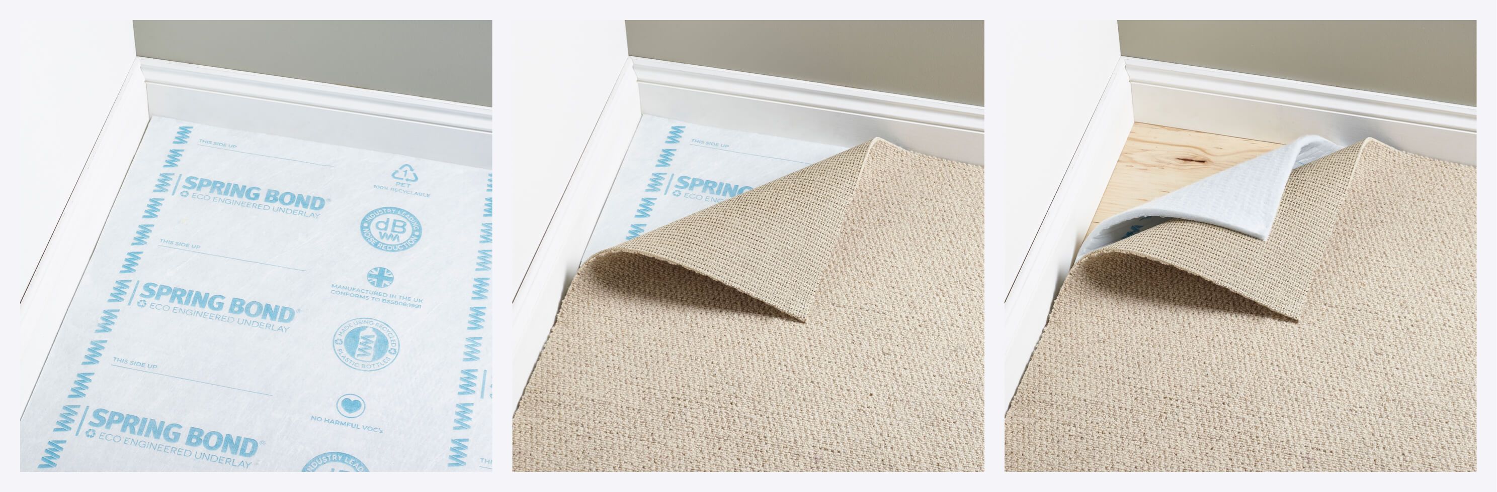 Spring Bond 11mm Eco Underlay 100 Recycled Underlay