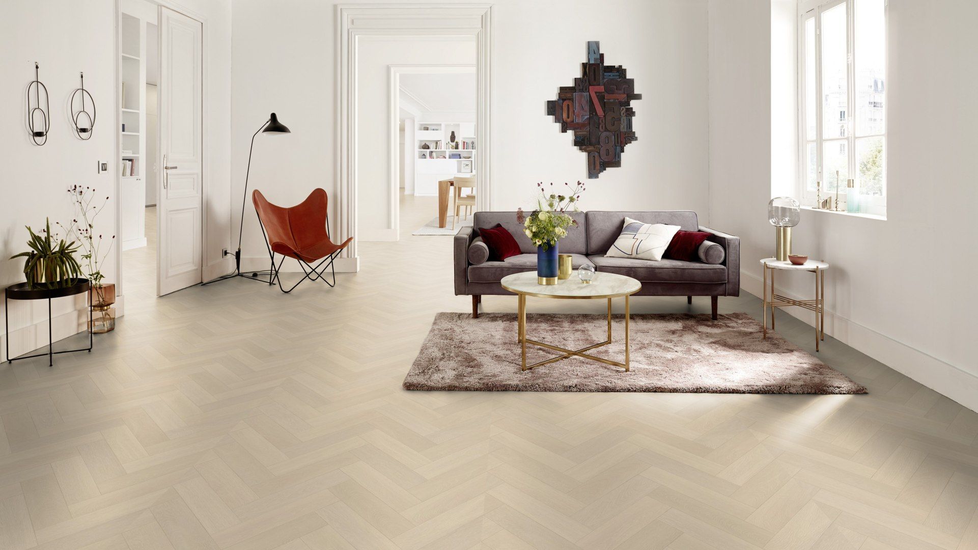Goliath Ancares Herringbone Vinyl Flooring by Tarkett SPECIAL OFFER